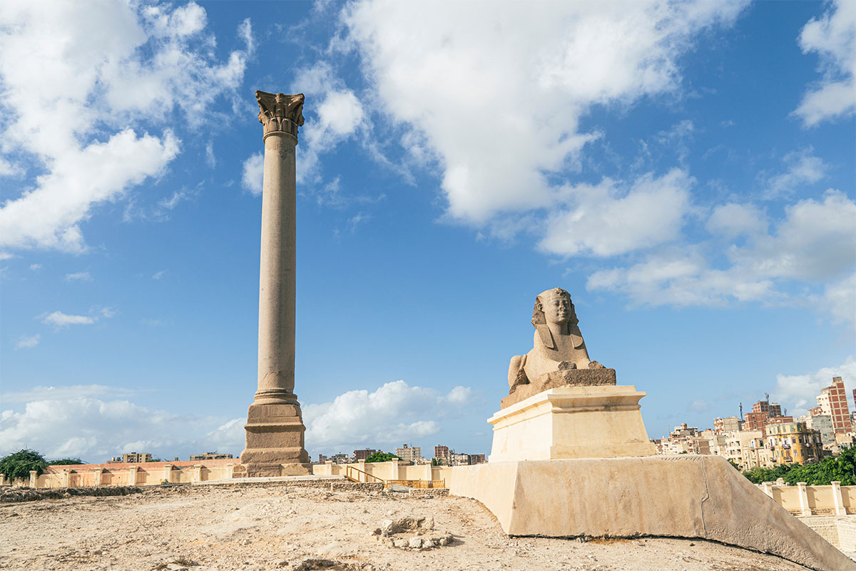 Pompeiussäule, Alexandria, Ägypten