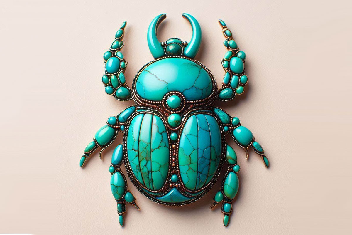 brooch in the form of a scarab