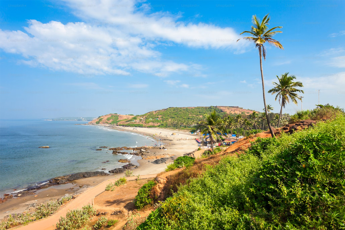 Die schönen Strände von Goa in Indien