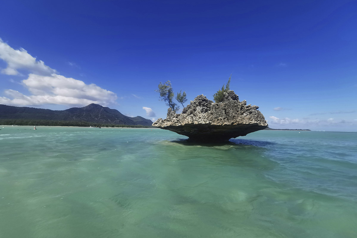 Insel auf Mauritius