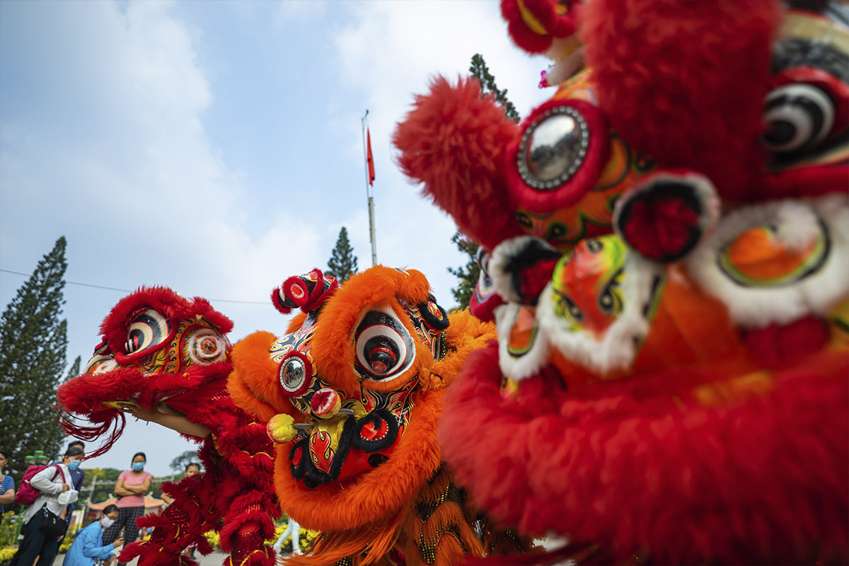 Chinesisches Drachentanzfestival auf Mauritius