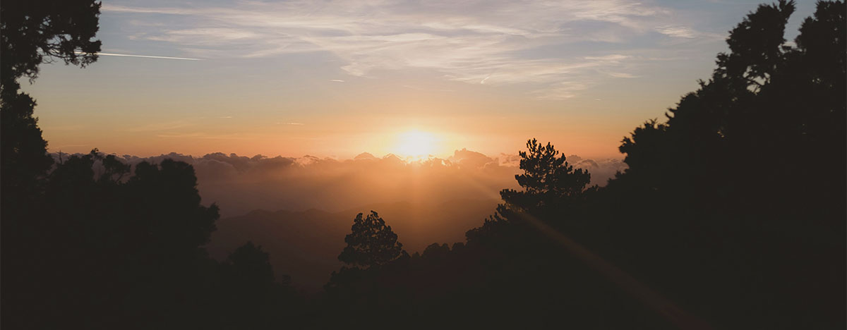 Troodos, Sonnenuntergang auf Zypern